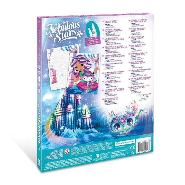 Nebulous Stars, Mystery, kreatywna kolorowanka z flamastrami