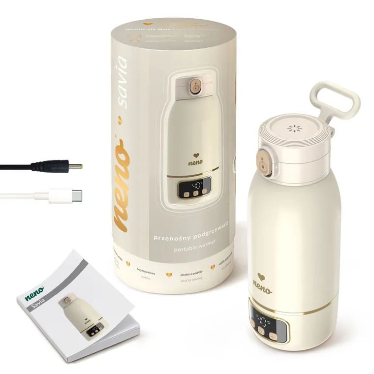 Neno, Savia, przenośny podgrzewacz, beżowy, 500 ml