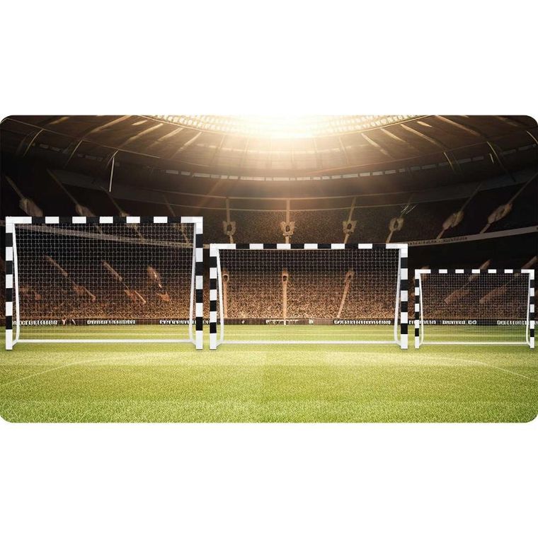 Neo-Sport, bramka piłkarska, czarno-biała, 300-200-120 cm