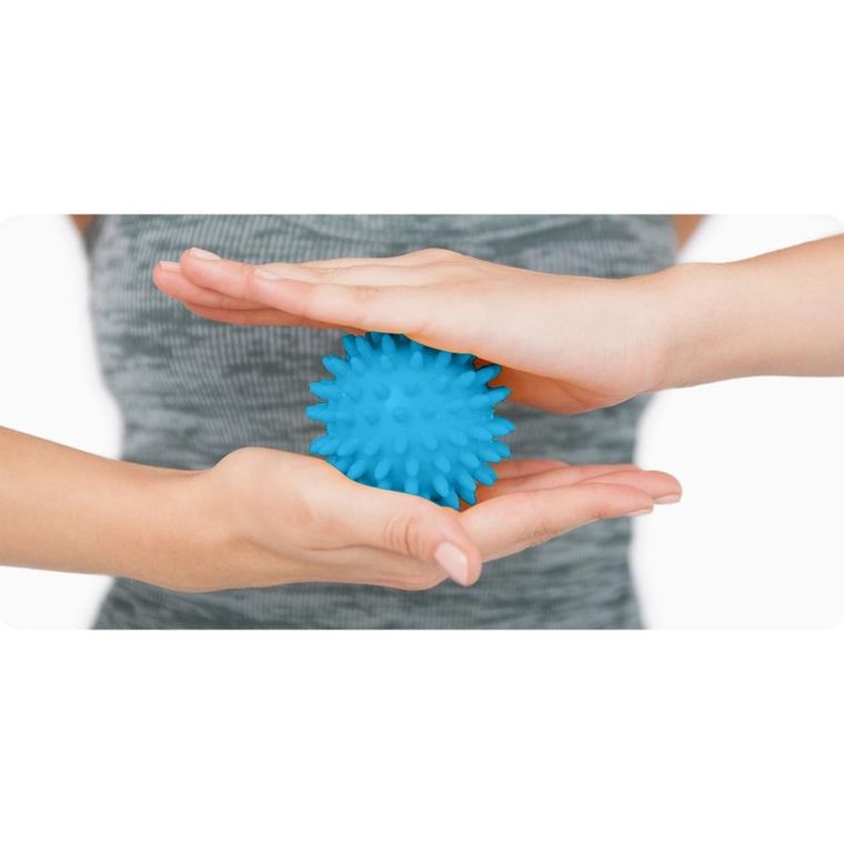 Neo-Sport, piłka do masażu i fitness, niebieska, 7,5 cm