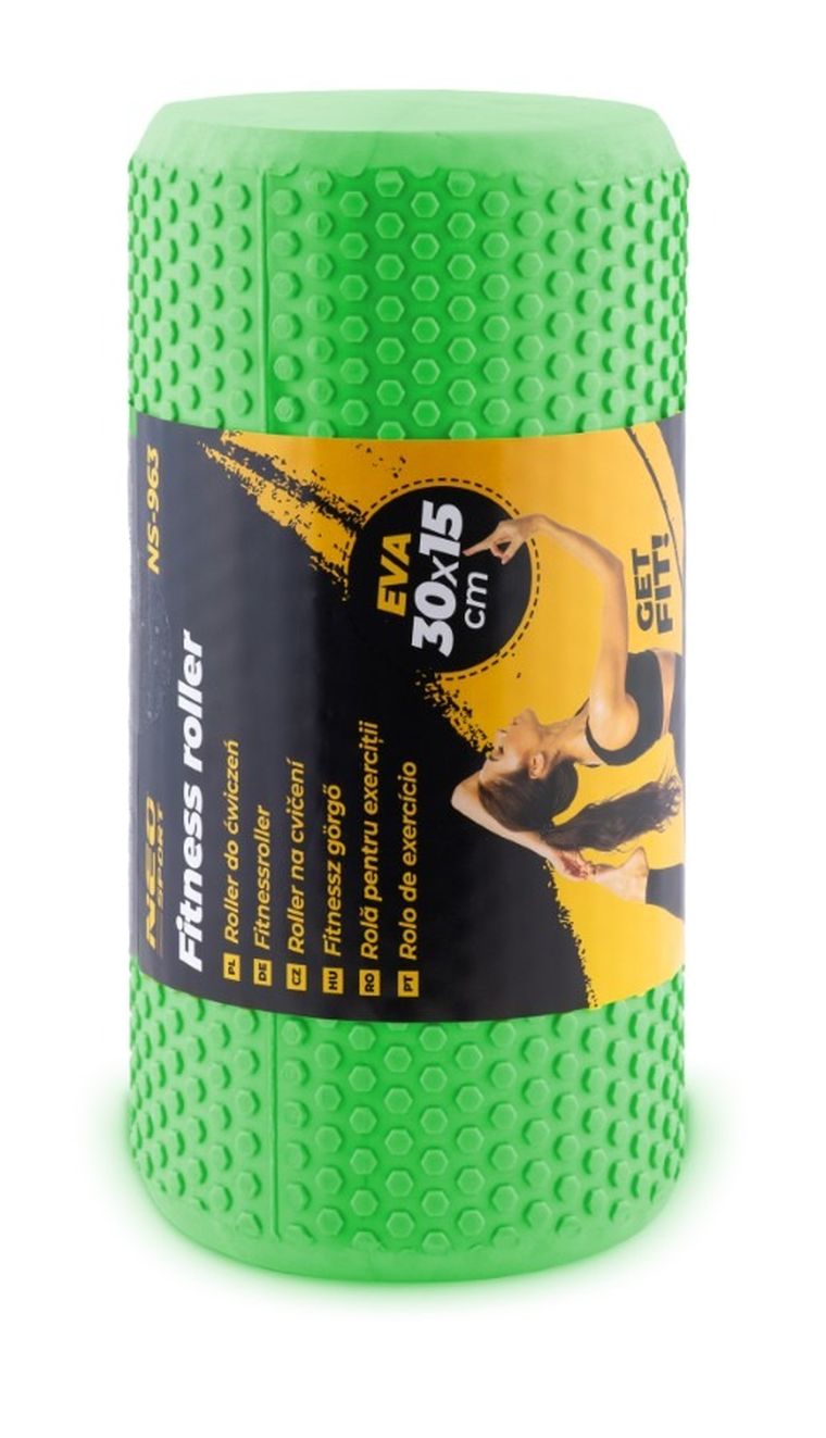 Neo-Sport, Roller wałek do ćwiczeń EVA NS-963 zielony