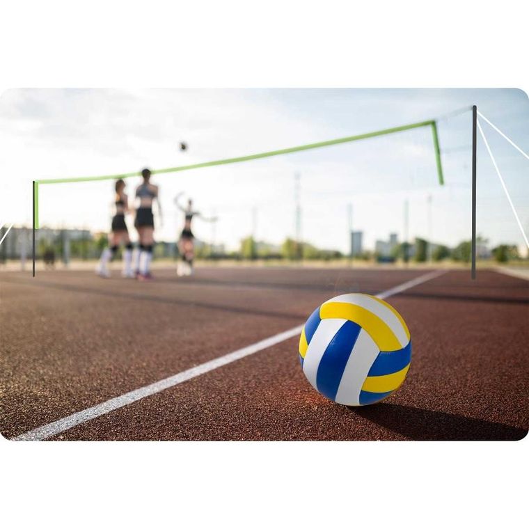 Neo-Sport, siatka i stelaż do gry w siatkówkę i badmintona, 570 cm