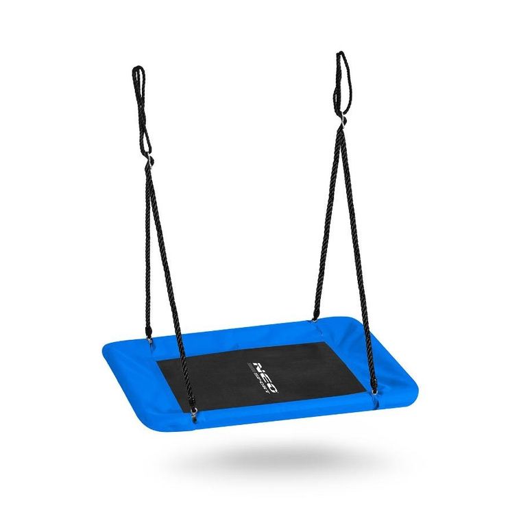 Neo-Sport, Swingo huśtawka bocianie gniazdo prostokątna, 110-70 cm