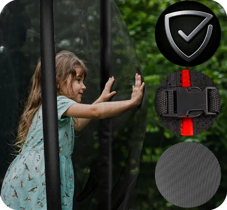 Neo-Sport, trampolina ogrodowa, profilowana, z siatką wewnętrzną, 10ft/312 cm