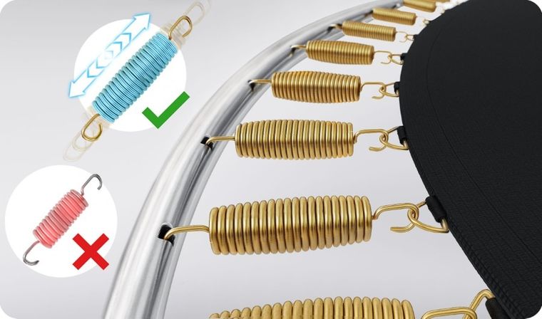 Neo-Sport, trampolina ogrodowa z siatką wewnętrzną i drabinką, 10ft/312 cm