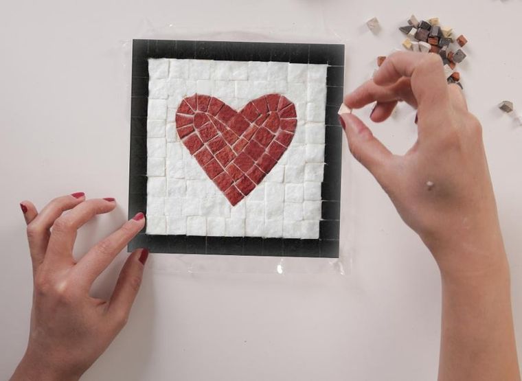 Neptune Mosaic, Serce, mozaika