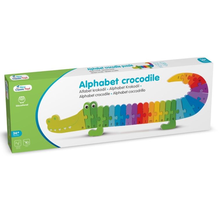 New Classic Toys, Krokodyl, puzzle z alfabetem