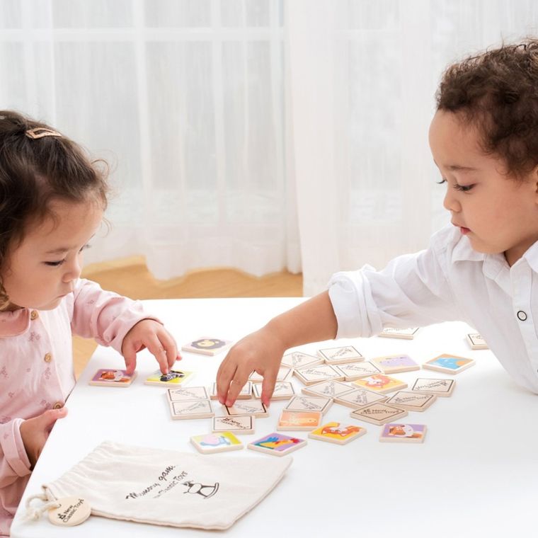 New Classic Toys, Memory, drewniana gra pamięciowa, zwierzęta