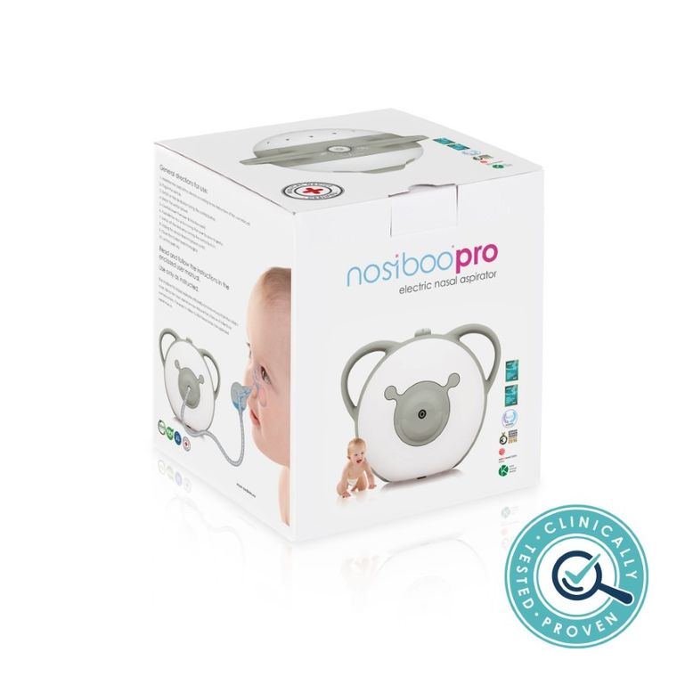 Nosiboo Pro, elektryczny aspirator do nosa, szary