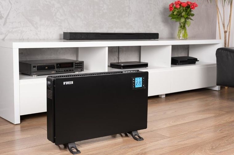 Noveen, grzejnik konwektorowy, CH7100 LCD Smart, Black