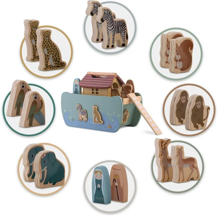 Nukido, Arka Noego ze zwierzątkami, drewniana