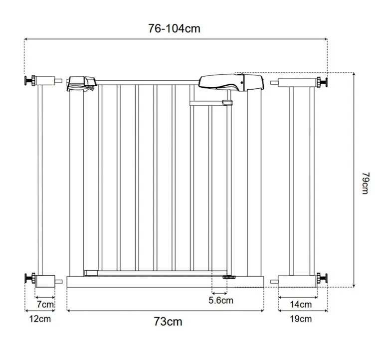Nukido, bramka zabezpieczająca z magnetycznym zamknięciem