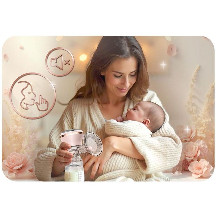 Nukido, laktator elektryczny, trójfazowy, pink, NK-960