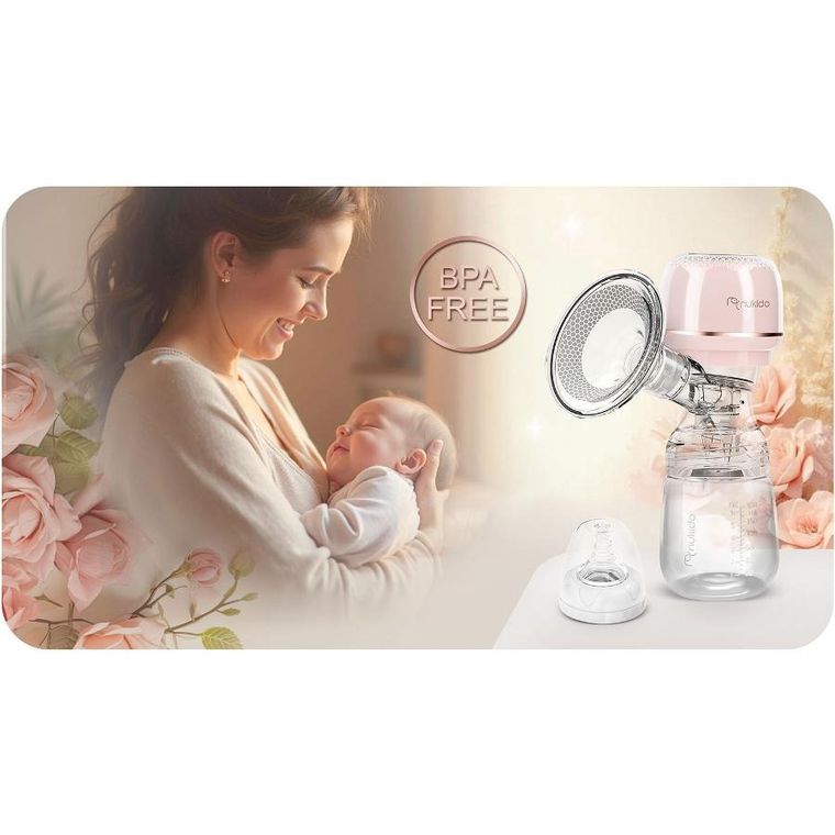 Nukido, laktator elektryczny, trójfazowy, różowy, NK-961