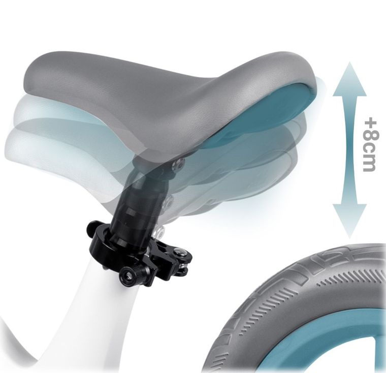 Nukido, Light Flee, rowerek biegowy dla dzieci, biały