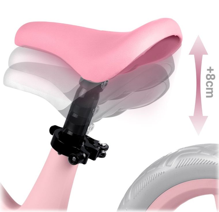 Nukido, Light Flee, rowerek biegowy dla dzieci, różowy