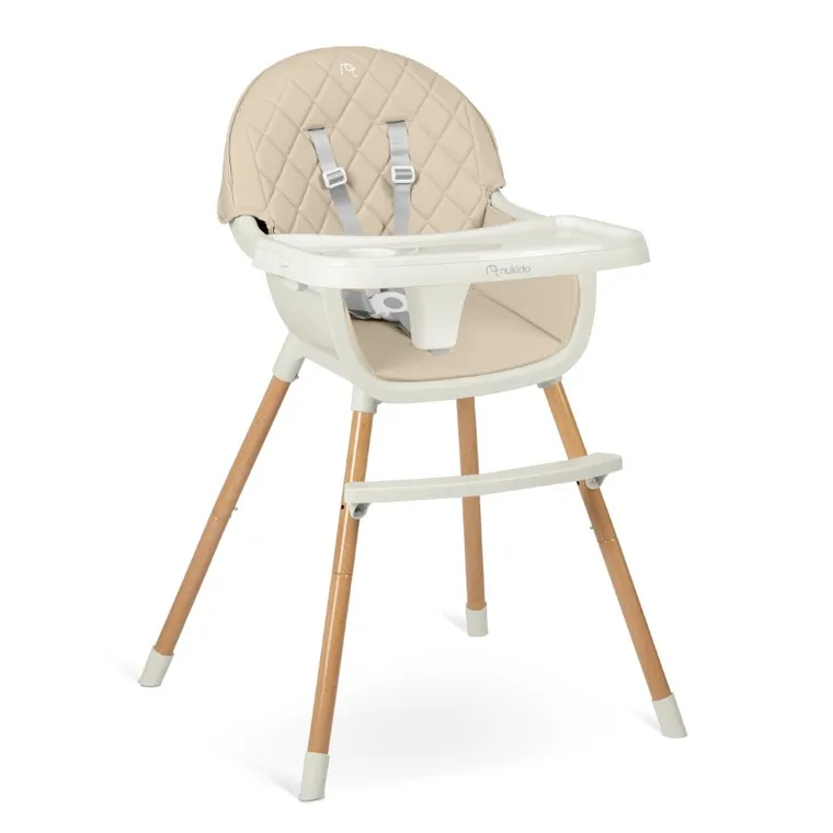 Nukido, Lilo, krzesełko do karmienia, beżowe