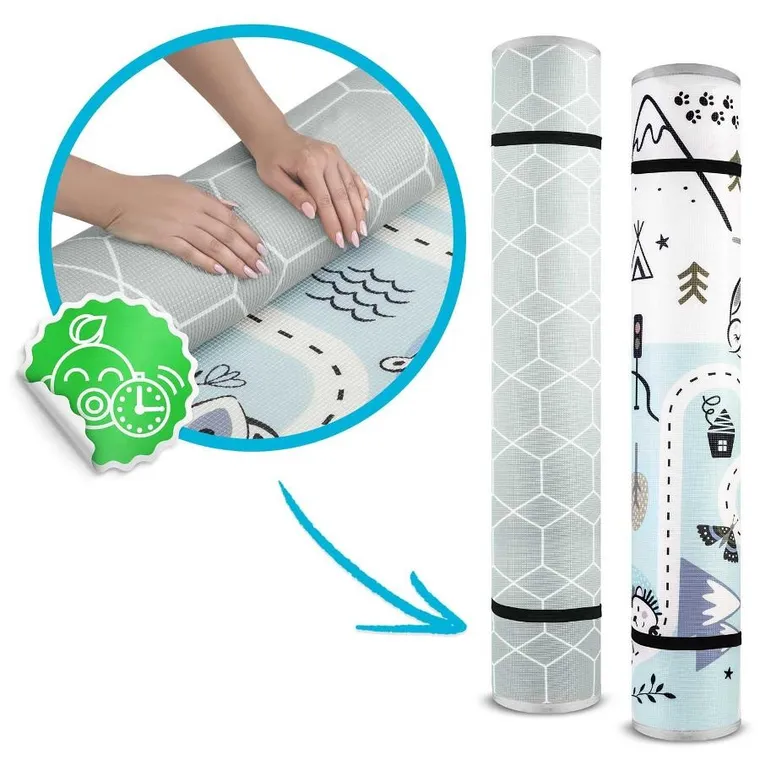 Nukido, mata piankowa, składana, 180-150-1.5 cm