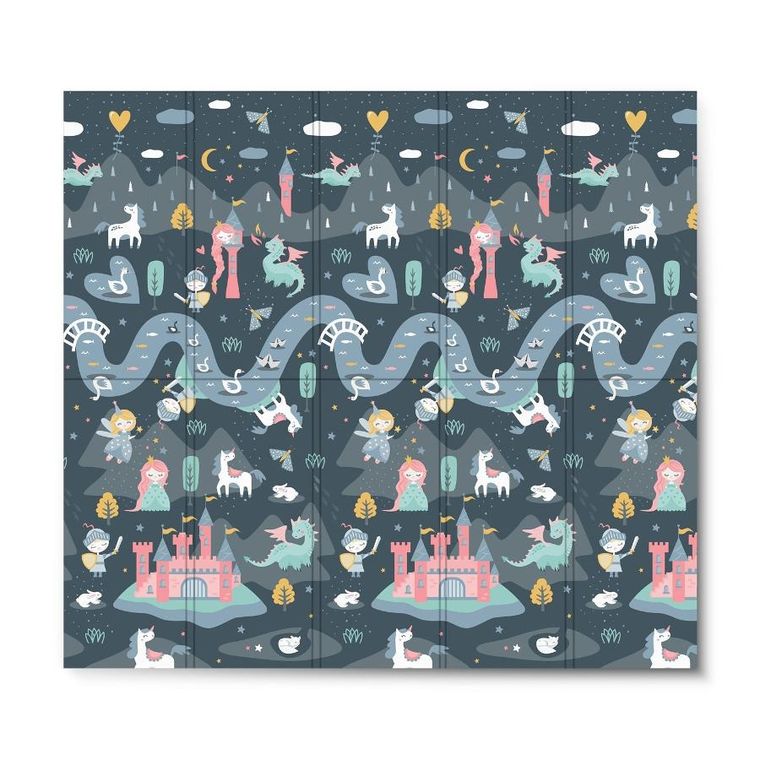 Nukido, mata piankowa, składana, 200-180-1 cm