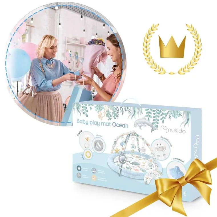 Nukido, Ocean, interaktywna mata edukacyjna, niebieska