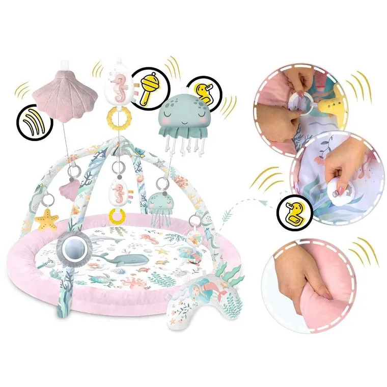 Nukido, Ocean, interaktywna mata edukacyjna, różowa