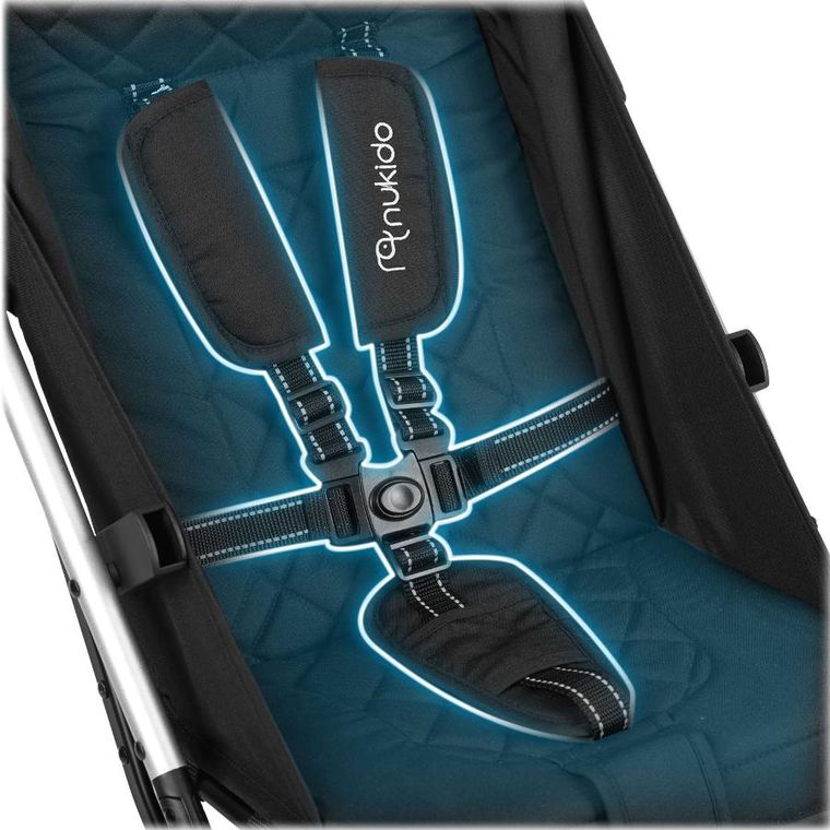 Nukido, Paseo, wózek dziecięcy, spacerówka, czarny