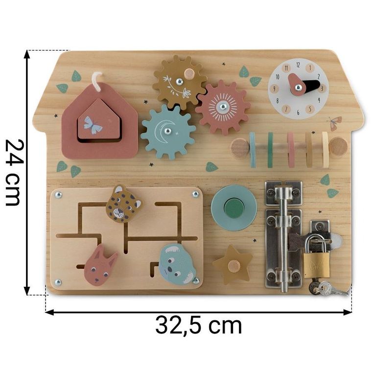 Nukido, tablica sensoryczna, drewniana