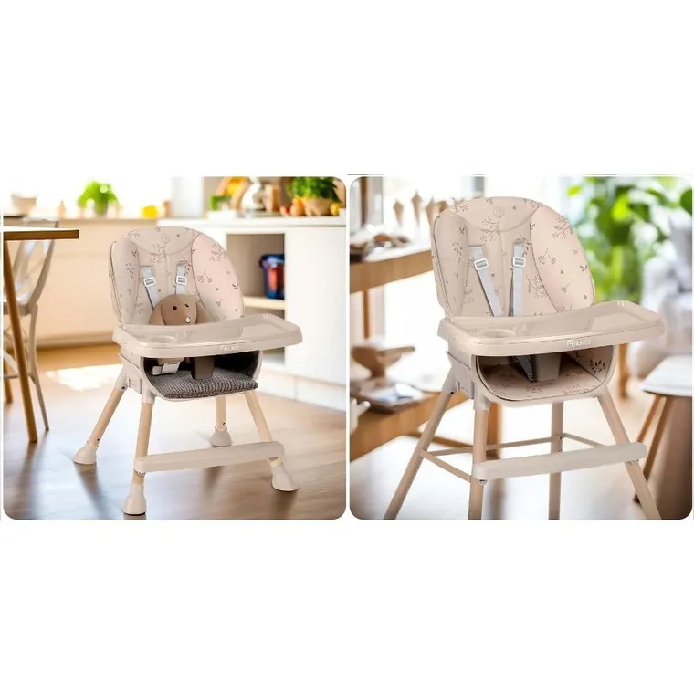 Nukido, Tilo, krzesełko do karmienia, beżowe