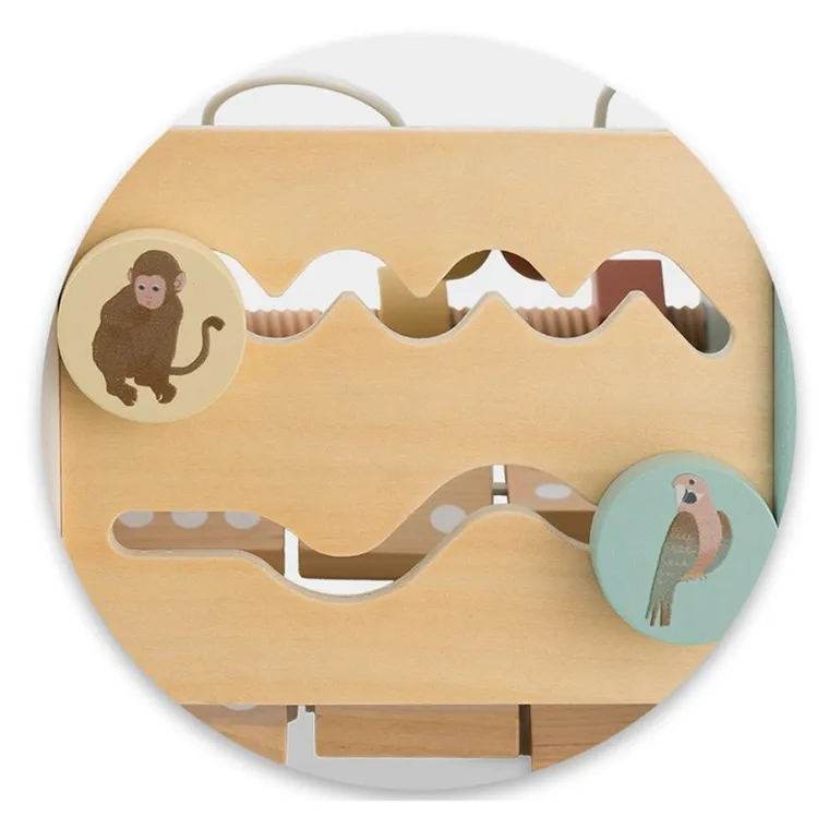 Nukido, trójkąt drewniany, zabawka sensoryczna