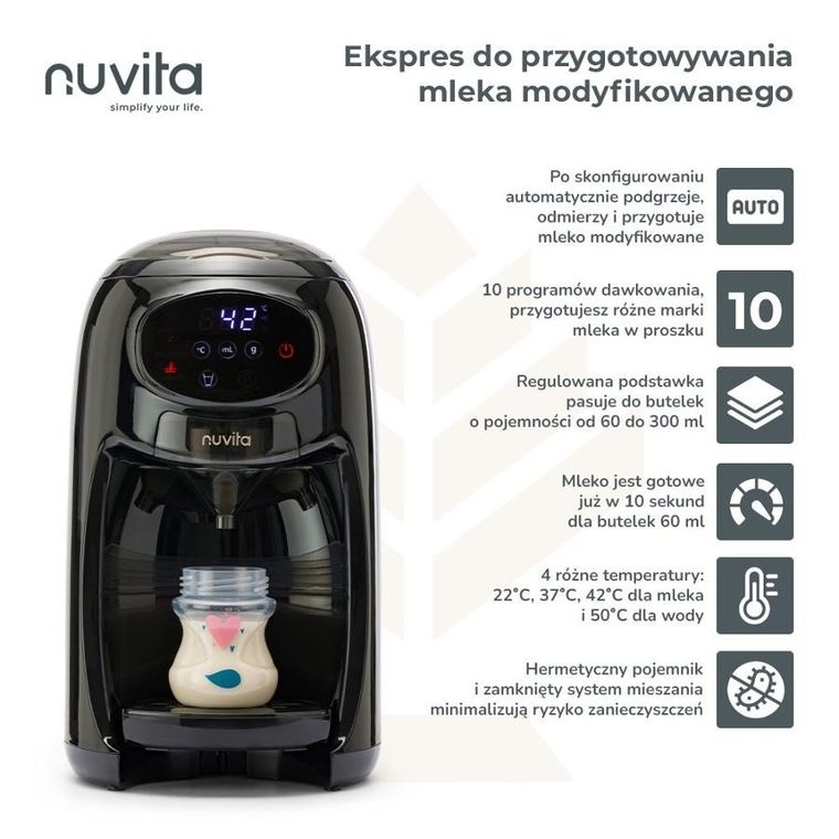 Nuvita, Lattespresso, ekspres do przygotowywania mleka modyfikowanego