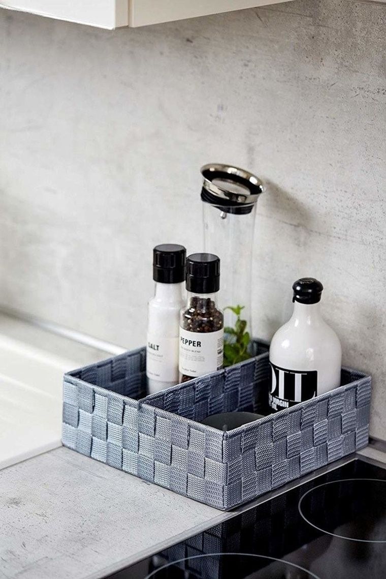 Organizer dwukomorowy na akcesoria do kuchni lub łazienki, Adria