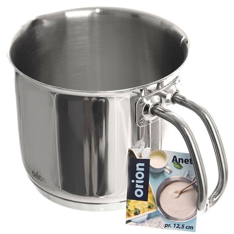 Orion, Anett, garnek do gotowania mleka, stalowy, 12.5 cm, 1l