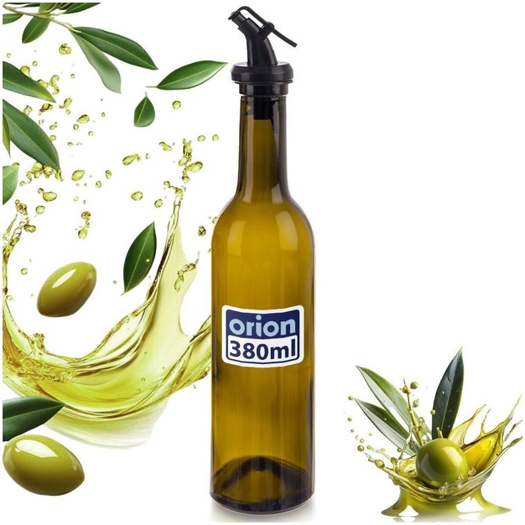 Orion, butelka na oliwę i ocet, szklana, z dozownikiem, 380 ml