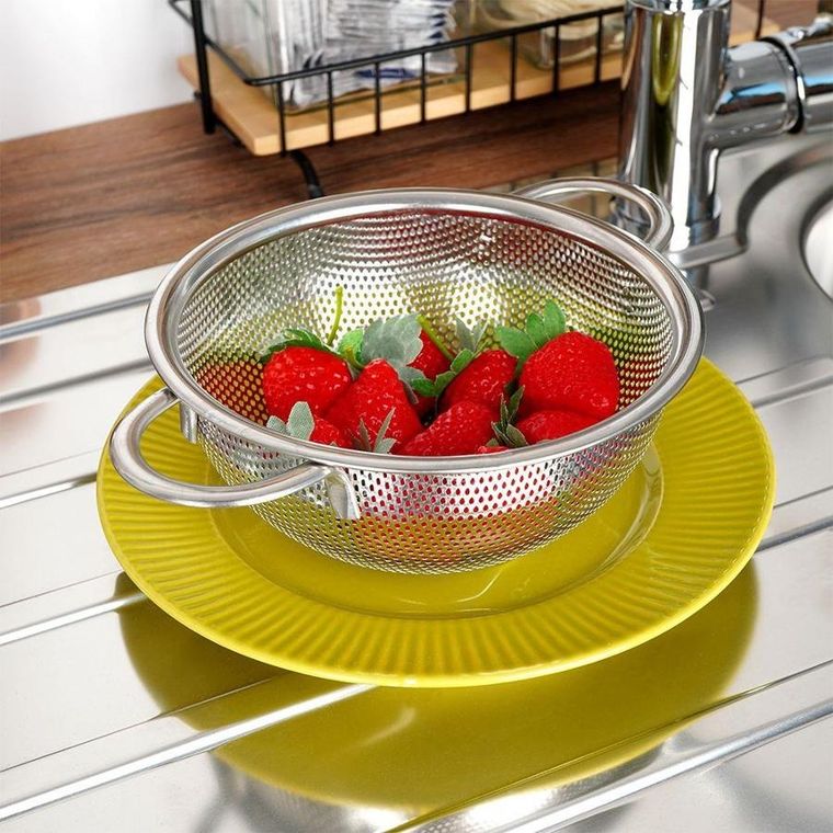 Orion, cedzak kuchenny, stalowy, Anett, 16,5 cm