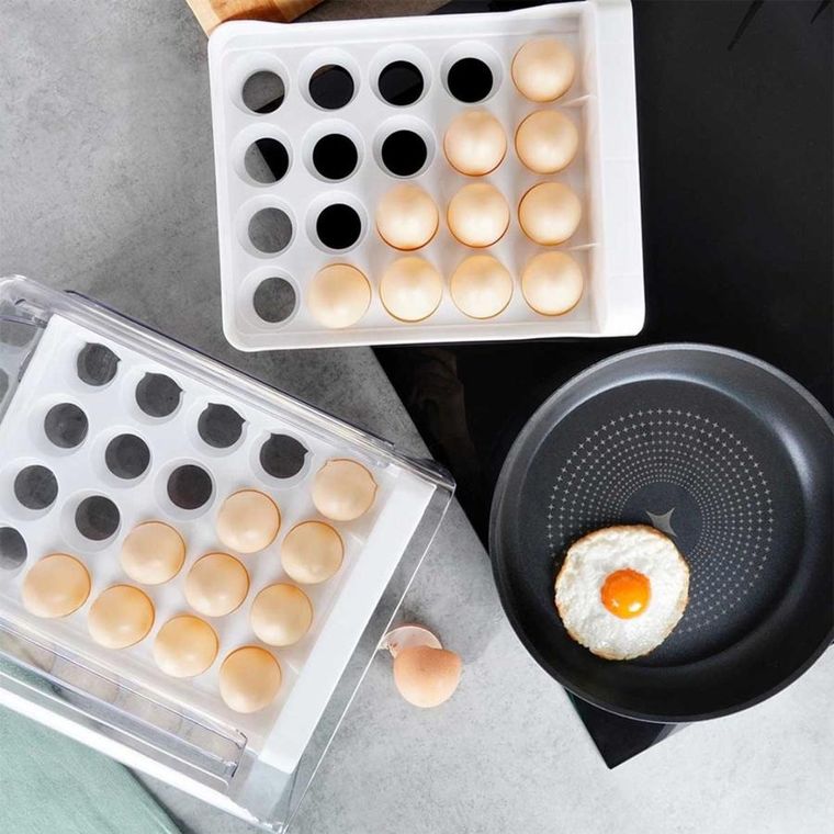 Orion, dwupoziomowy organizer pojemnik do lodówki na 40 jajek 229164