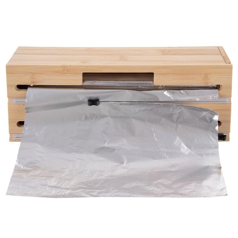 Orion, dyspenser do folii, podwójny, drewniany