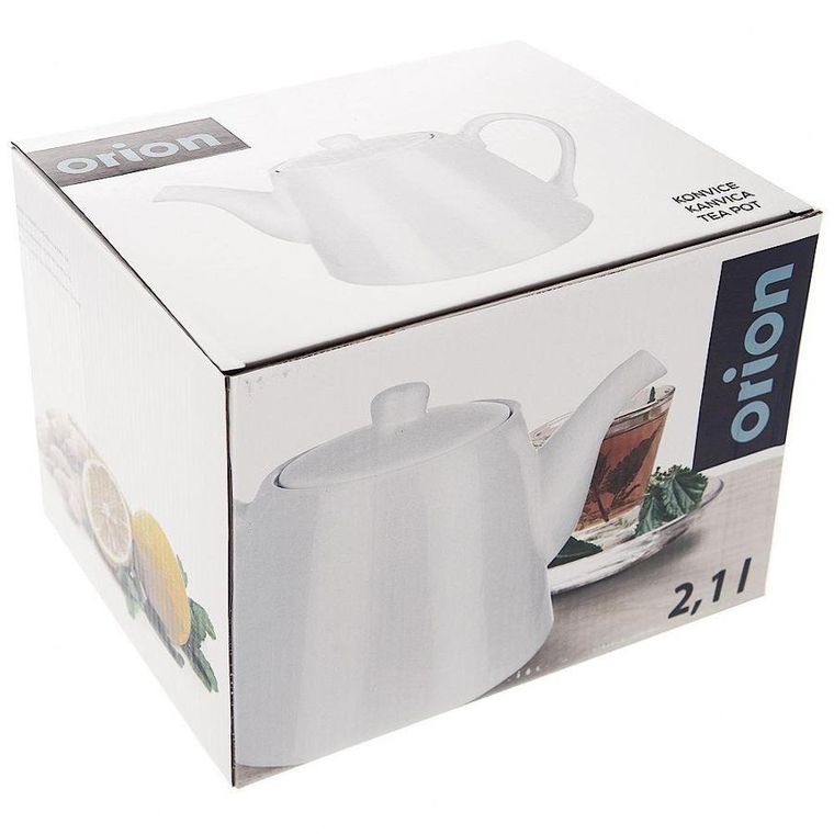 Orion, dzbanek porcelanowy z uchwytem i pokrywką, Luna, 2 l