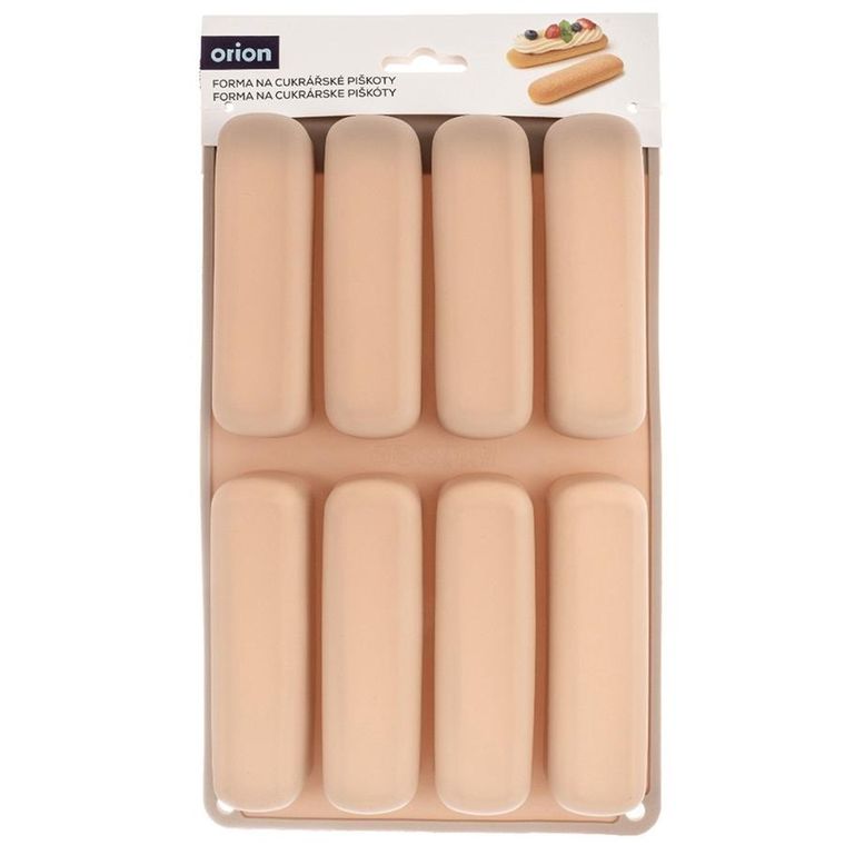 Orion, forma do biszkoptów, silikonowa, beżowa, 28-17-2 cm