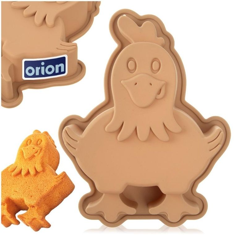 Orion, forma do pieczenia, silikonowa, kura, 19,5-15-4 cm