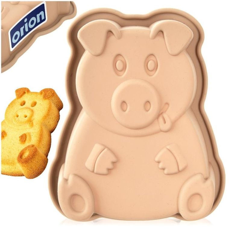 Orion, forma do pieczenia, silikonowa, świnka, 18-14,5-4,5 cm