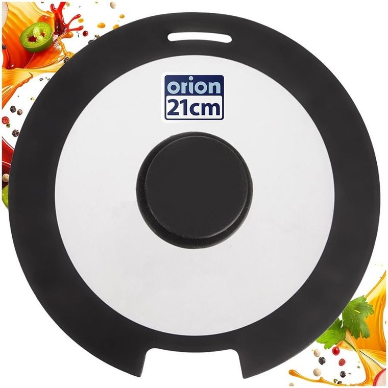Orion, Grande Combi, pokrywka, szklana/silikonowa, 21 cm