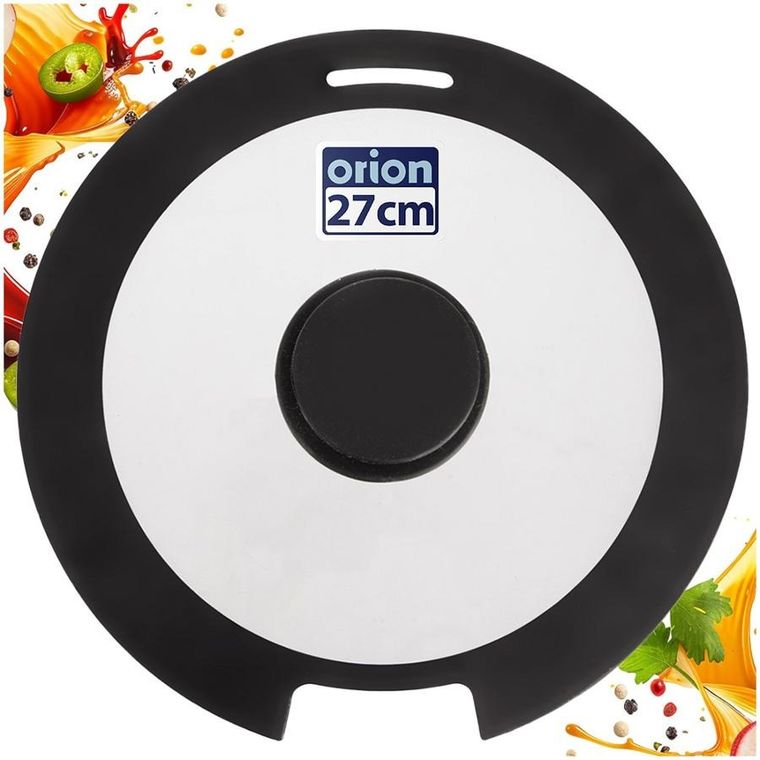 Orion, Grande Combi, pokrywka, szklana/silikonowa, 27 cm