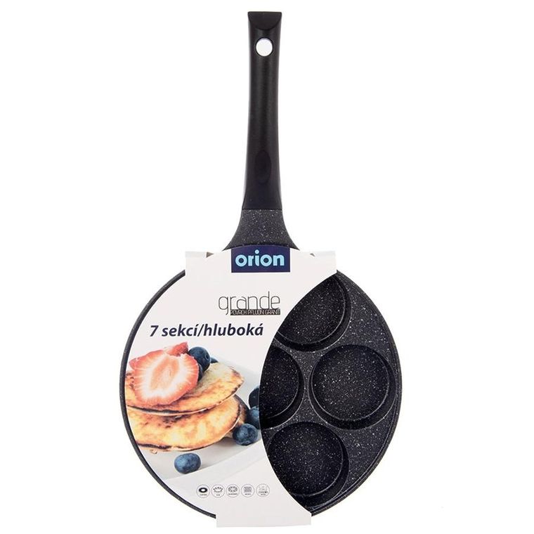 Orion, Grande, patelnia do jajek, 7 otworów, granitowa, 27 cm