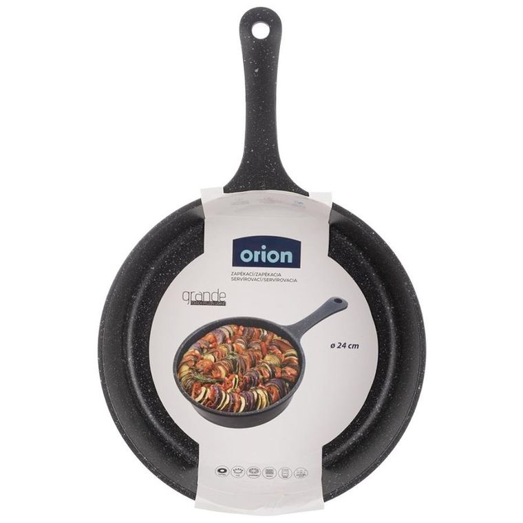 Orion, Grande, patelnia głęboka, granitowa, 24 cm, 2l