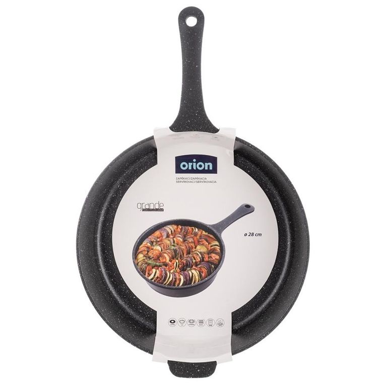 Orion, Grande, patelnia głęboka, granitowa, 28 cm, 3l