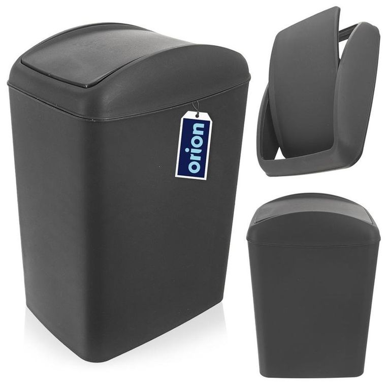 Orion, kosz na śmieci, plastikowy szary, 20l