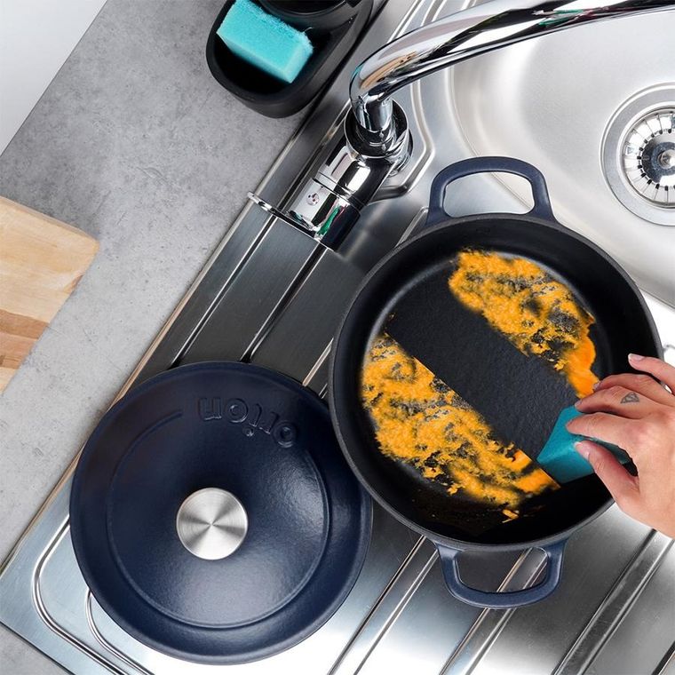 Orion, Litina, garnek z pokrywką, żeliwny, emaliowany, 26 cm, 5,2l