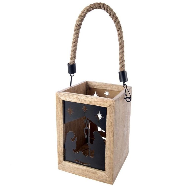 Orion, Mango, lampion na świeczkę, szopka, 14-14-20 cm