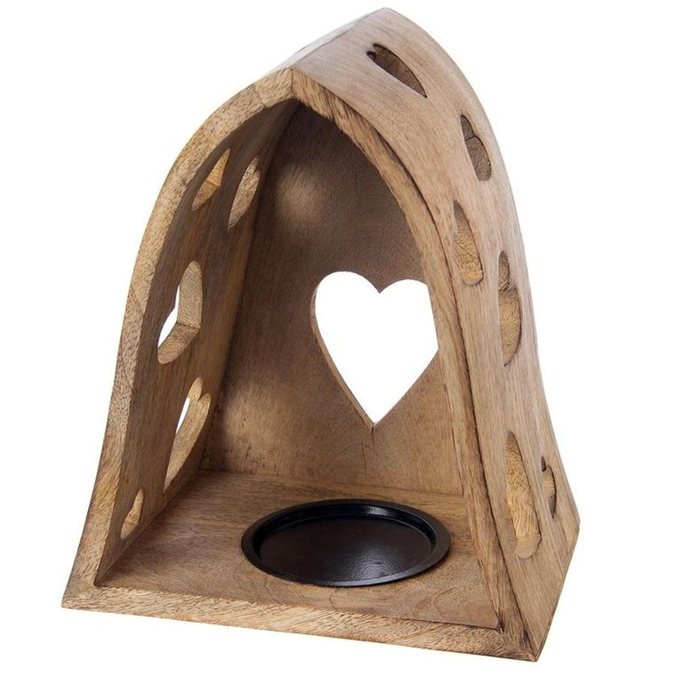 Orion, Mango, świecznik, serca, 21-14,5-23,5 cm