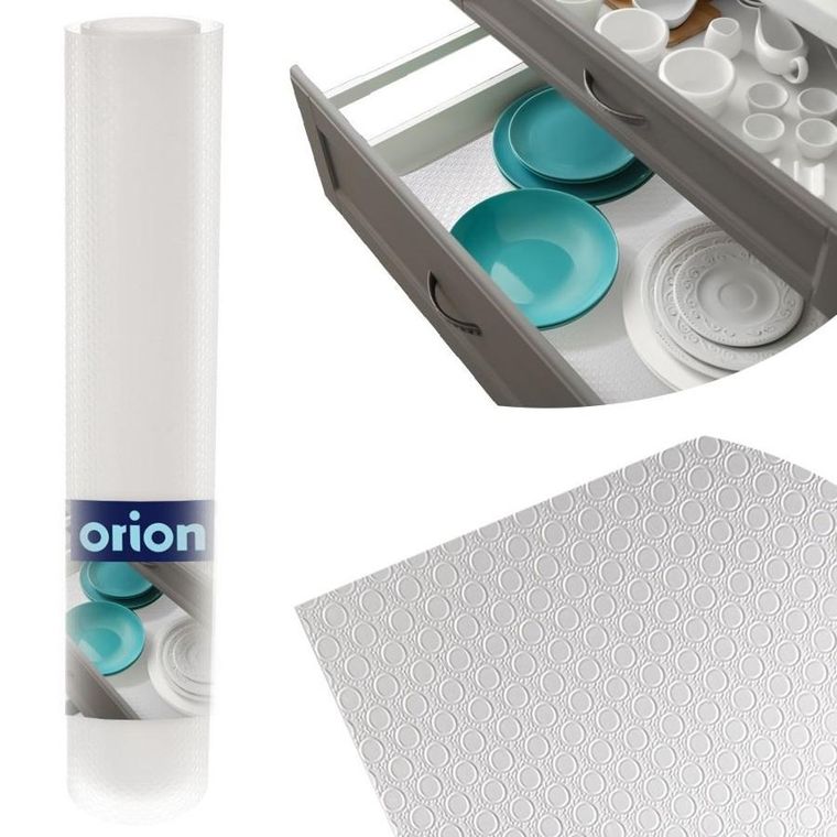 Orion, mata antypoślizgowa do szuflady, przezroczysta, 46-122 cm